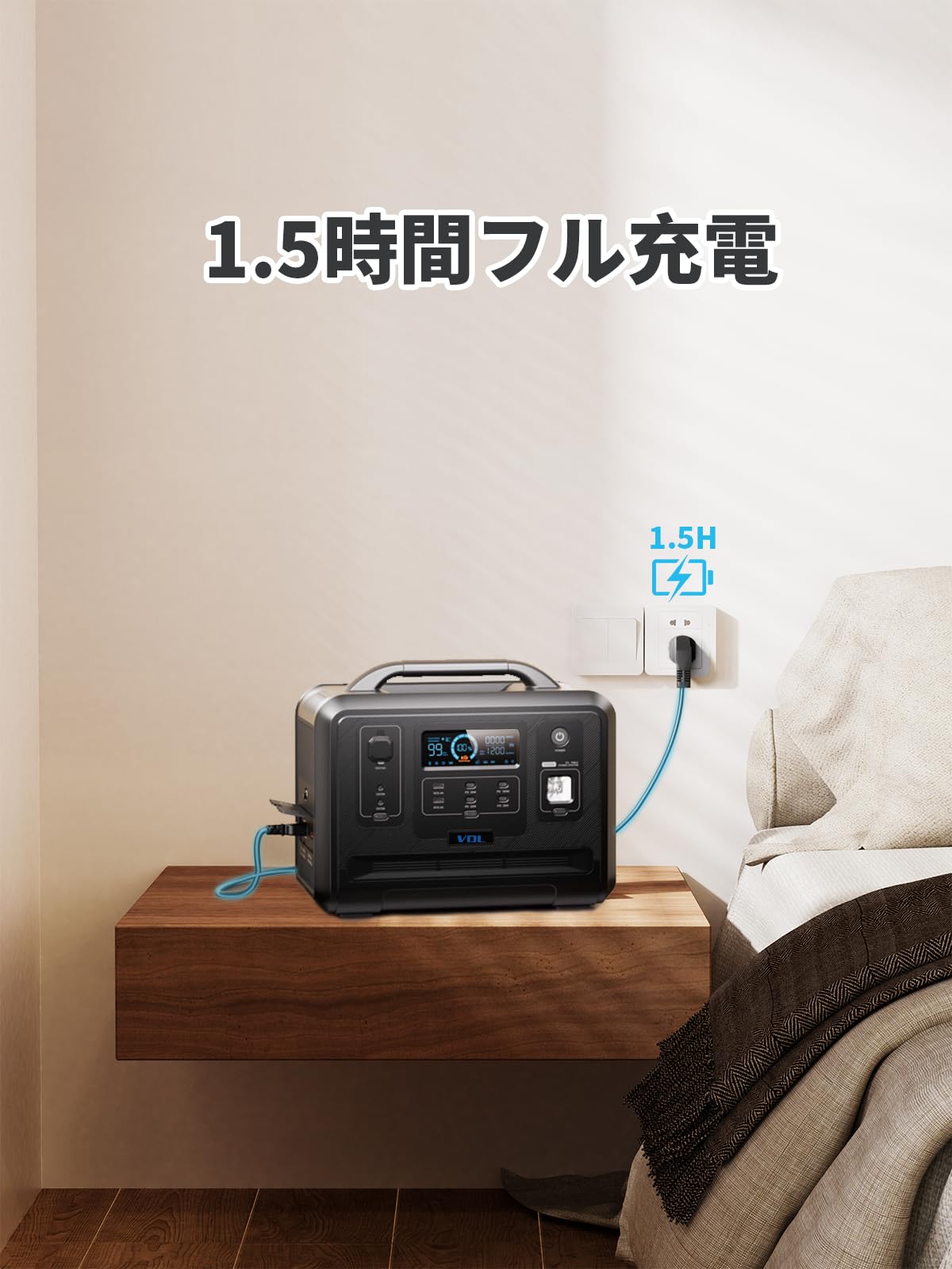 ポータブル電源 大容量960Wh AC出力1200W 1.5時間フル充電 Amazon.co.jp: ポータブル電源 1200W 大容量 960WH/300000mAh